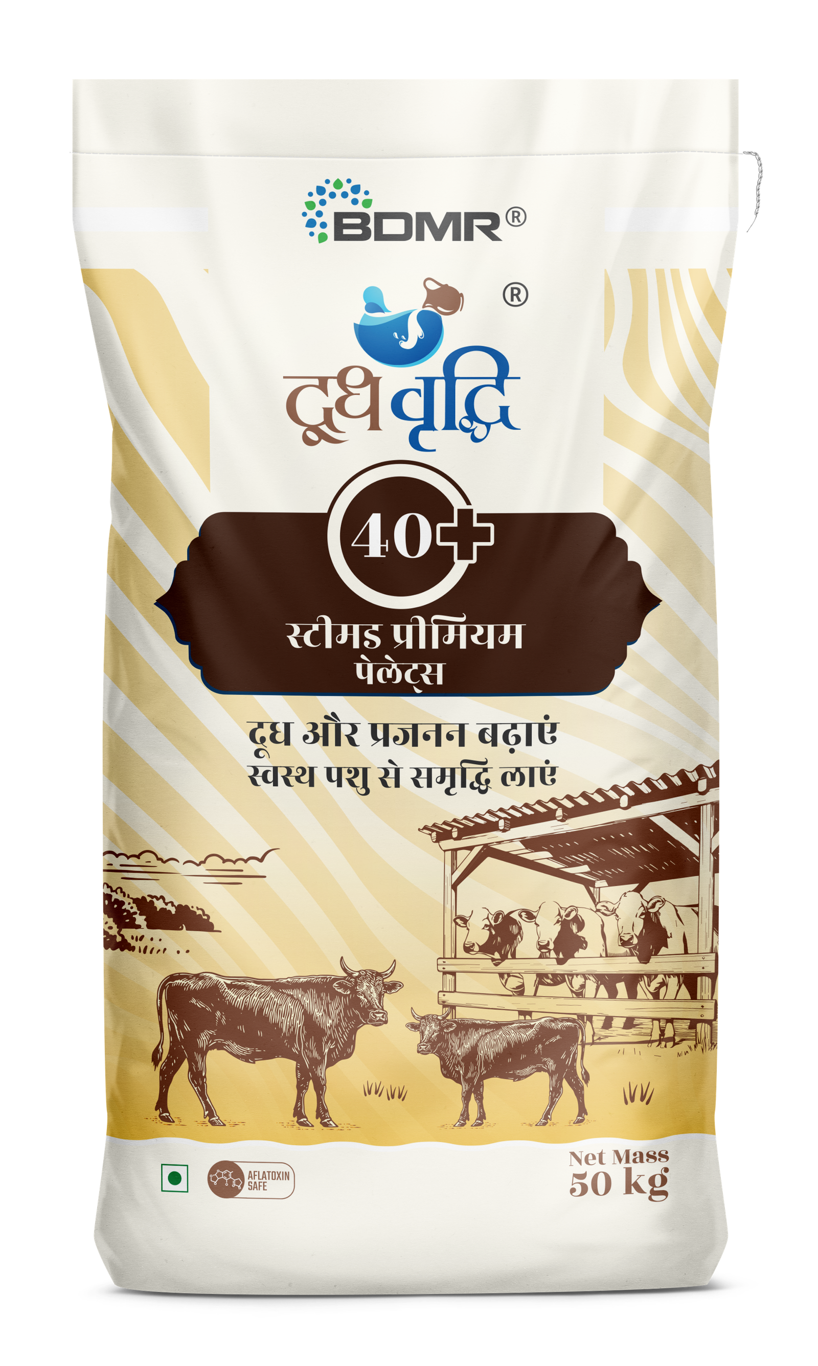 Doodh Vriddhi 40+ Premium Steamed Pellet-front